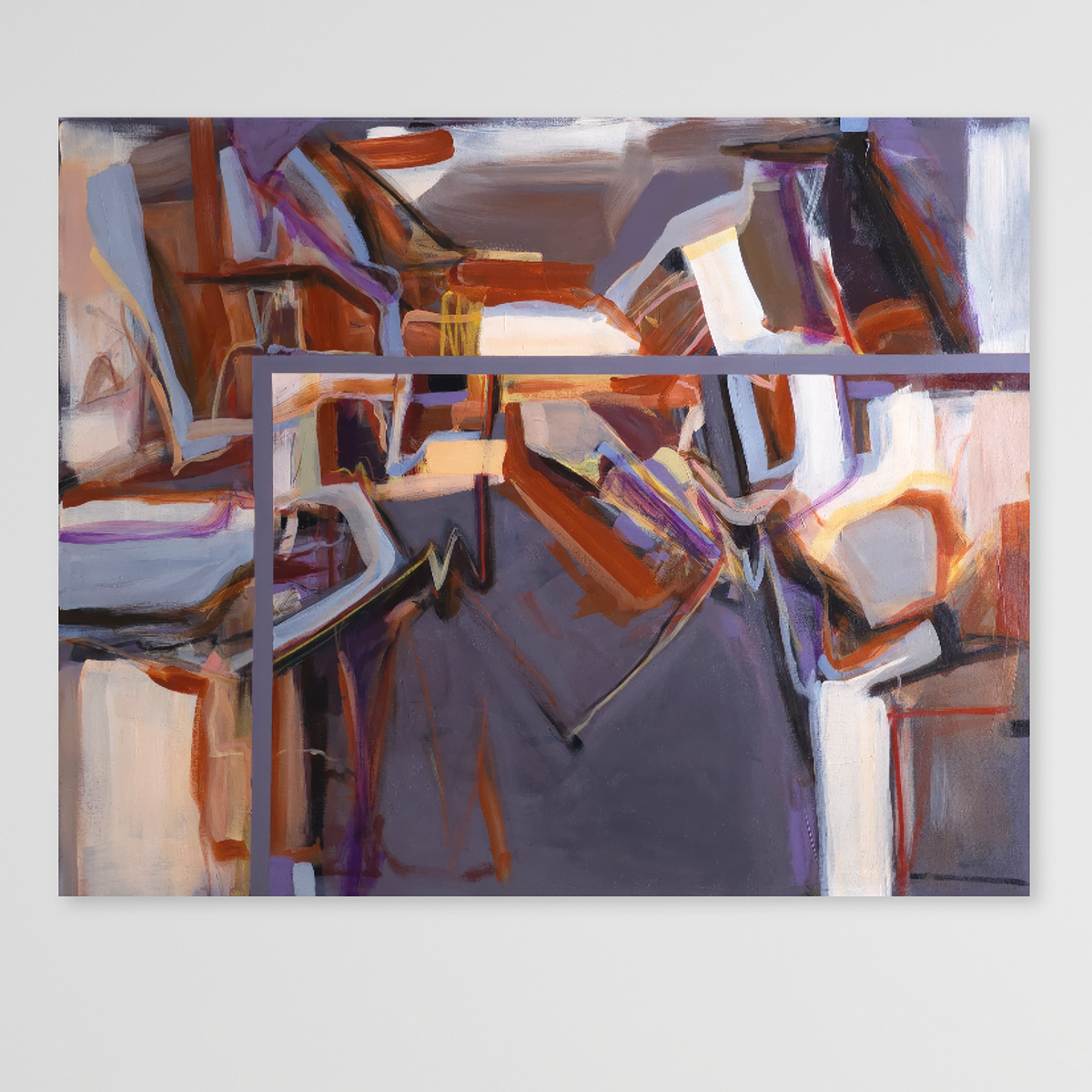 Contemporary abstract painting EARTH ECHO
